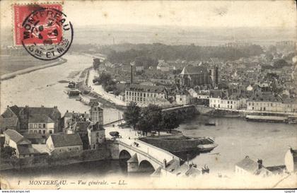 CPA Montereau Vue generale