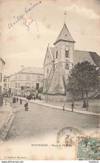 MONTESSON : PLACE DE L'EGLISE