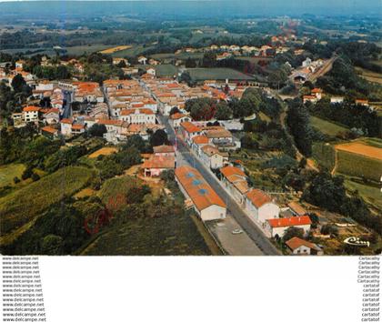 40.  MONTFORT en CHALOSSE .  Vue générale aérienne .