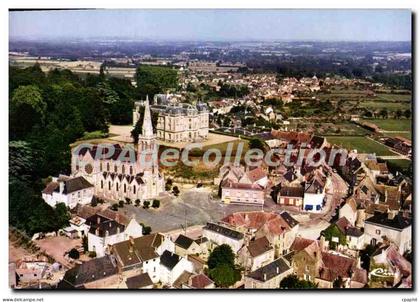 CPSM Montfort le Rotrou Sarthe Vue generale aerienne