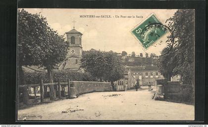 CPA Montiers-sur-Saulx, Un Pont sur la Saulx