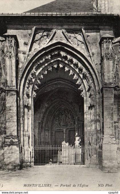 Montivilliers CPA Portail de l'eglise