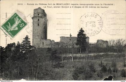CPA Ruines du chateau de Montlhery