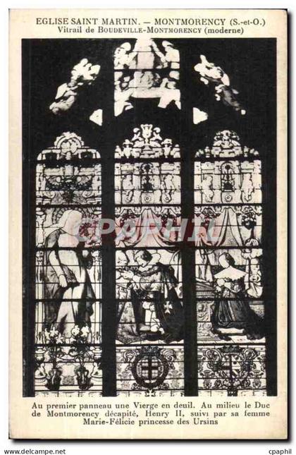 CPA Eglise Saint Martin Montmorency Vitrail Boudeville Montmorency (moderne)
