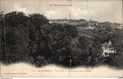 CPA Montrejeau La ville et le chateau de Capelle