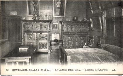 CPA Montreuil Bellay Le chateau Chambre de Chartres