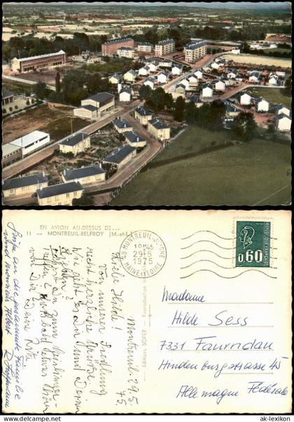 CPA Montreuil-Bellay Luftbild En Avion 1975