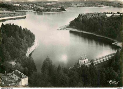 58 - Montsauche les Settons - Lac des Settons - Vue aérienne - Mention Photographie véritable - Carte dentelée - CPSM gr