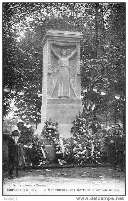 D40 - MORCENX - LE MONUMENT AUX MORTS DE LA GRANDE GUERRE ANIME
