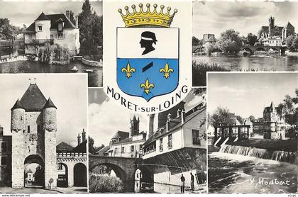 CPSM Moret-sur-Loing Vues Multiples Armoiries