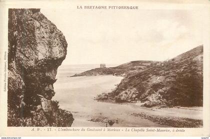 CPA L'Embouchure du Gorressant a Morieux Bretagne Pittoresque La Chapelle Saint Maurice a Droite