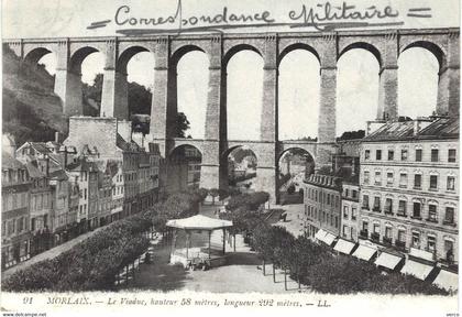 Carte POSTALE Ancienne de MORLAIX - Le Viaduc