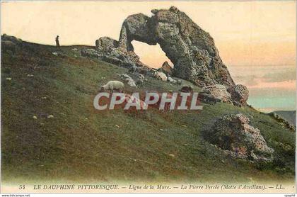 CPA Le Dauphine pittoresque ligne de la Mure la pierre percee  Motte d'Aveillans Moutons