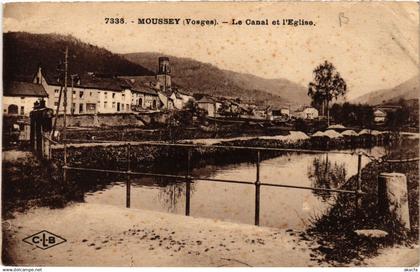CPA MOUSSEY Le Canal et l'Église (406501)