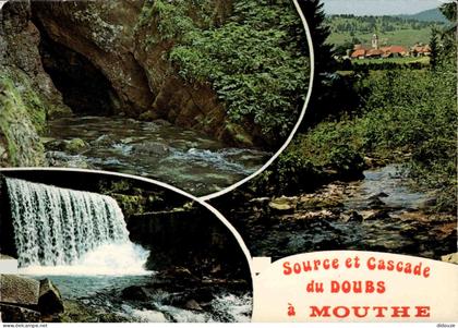 Carte Postale - 25 - Mouthe - Source et cascade du Doubs à Mouthe - Multivues - CPM - Voir Scans Recto-Verso