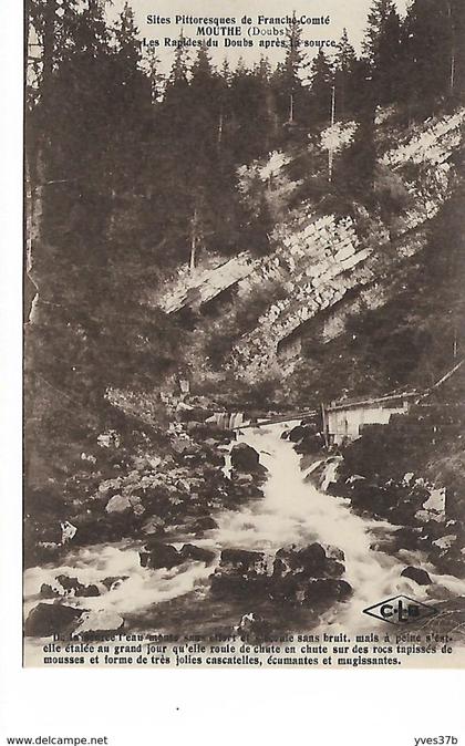 MOUTHE - Les Rapides du DOUBS après la source