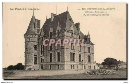 CPA La Vendee Pittoresque Les Moutiers Les Mauxfaits Chateau de Bois Lambert