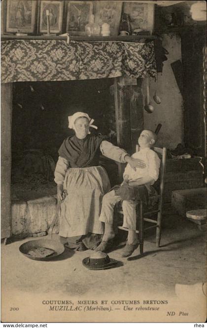 56 - 200 MUZILLAC (Morbihan) - Une rebouteuse - métier rebouteux, cmcb - rebouteux