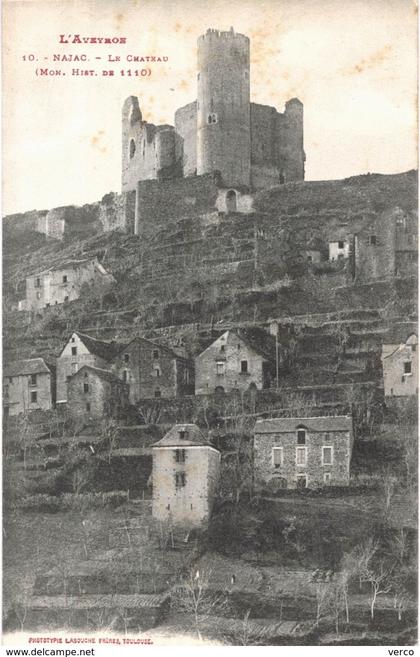 Carte Postale ANCIENNE de  NAJAC - Le Chateau