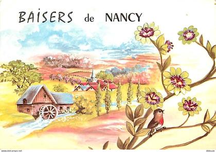 Carte Postale - 54 - Nancy - Baisers de Nancy - Art Peinture Dessin - Flamme Postale de Nancy - CPM - Voir Scans Recto-V