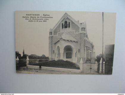 CPA  Nanterre Eglise Sainte Marie de Fontenelles