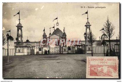 Nantes CPA Exposition de Nantes 1904 Entree principale (avec vignette)