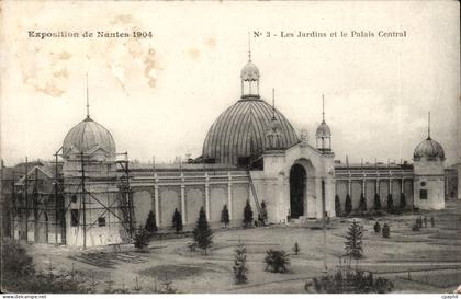 Nantes CPA Exposition de Nantes 1904 Les jardins et le palais central