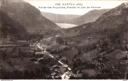 CPA Nantua Vallee des Neyrolles Pradon et Lac de Nantua