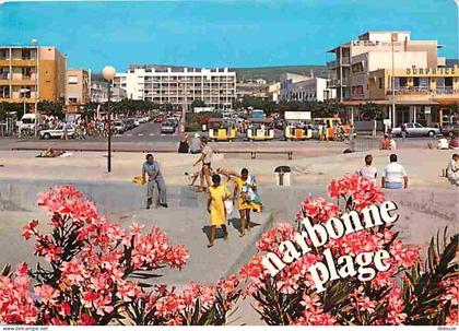 11 - Narbonne - Narbonne Plage - Boulevard de la Méditerranée - Résidence Bel Horizon - Fleurs - Automobiles - CPM - Voi