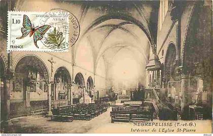 Carte Postale Ancienne - 82 - Nègrepelisse - Inférievr de L'Eglise St-Pierre - CPA - Voir Scans Recto-Verso - Poscard -