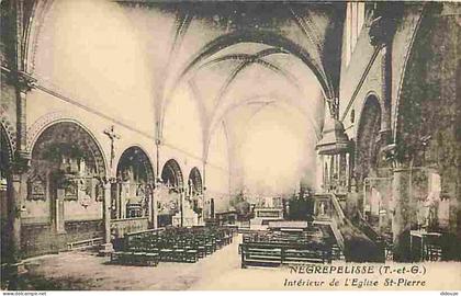Carte Postale Ancienne - 82 - Negrepelisse - Intérieur de L'Eglise Si-Pierre - Carte Neuve - CPA - Voir Scans Recto-Vers