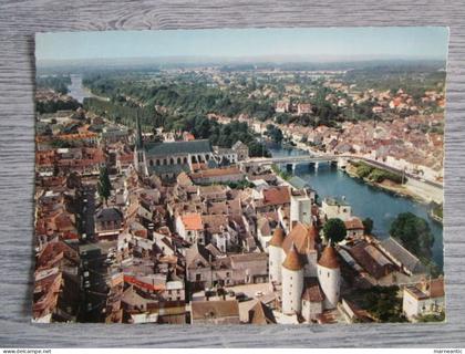 Cpa Nemours (77) vue aérienne