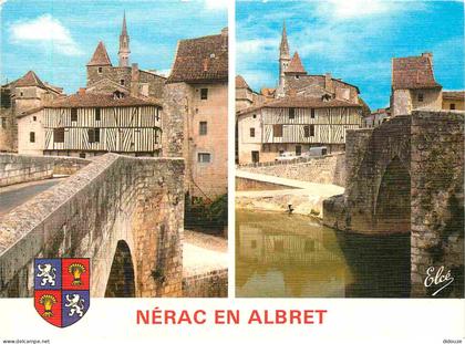 47 - Nerac - Multivues - Blasons - CPM - Voir Scans Recto-Verso