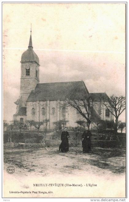 CARTE POSTALE ANCIENNE DE NEUILLY L´EVEQUE  -  L'EGLISE