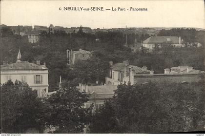 CPA Neuilly Sur Seine Le Parc Panorama