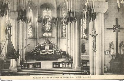 CPA Eglise St Antoine de Padoue de Neuves Maisons