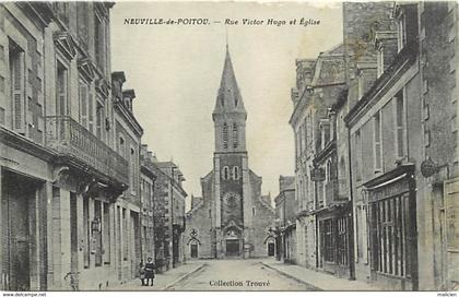 - dpts div.-ref-WW264- vienne - neuville de poitou - neuville en poitou - rue victor hugo - magasin - magasins -