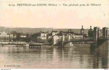 69 - Neuville sur Saone - Vue générale prise de Villevert - Correspondance - CPA - Voir Scans Recto-Verso