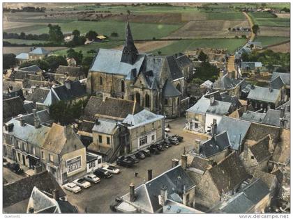 CP SM GF (37)   NEUVY-LE-ROI  /  La Place  -  En avion au-dessus de Neuvy-le-Roi  -