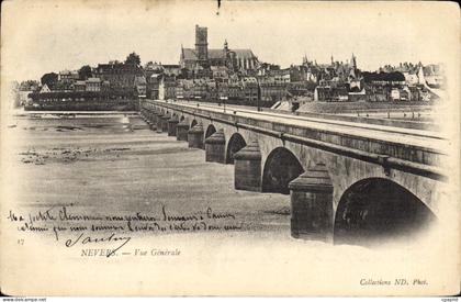 CPA Nevers vue generale