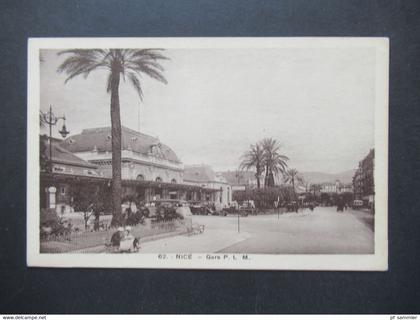 Frankreich um 1910 Nice / Nizza Gare P.L.M. Editeur L. Gilletta Nice