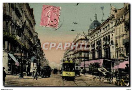 CPA Marseille La Rue Noailles Tramway