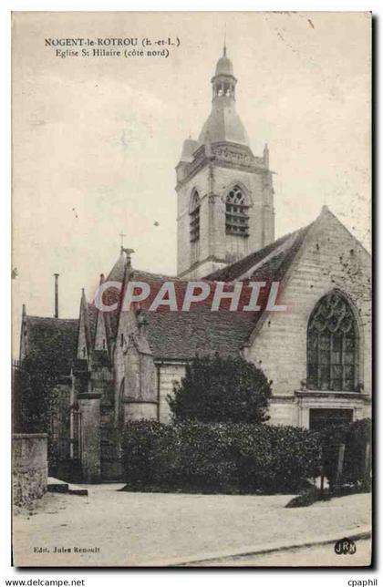 CPA Nogent Le Rotrou Eglise St Hilaire