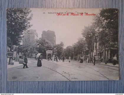 Cpa Nogent sur Marne(94) grande rue