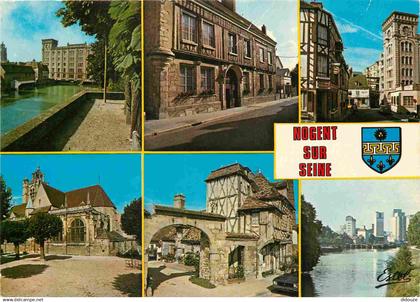 10 - Nogent sur Seine - Multivues - Blasons - CPM - Voir Scans Recto-Verso