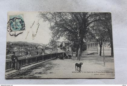 Cpa 1905, Nontron, un coin de la place saint Etienne, Dordogne 24