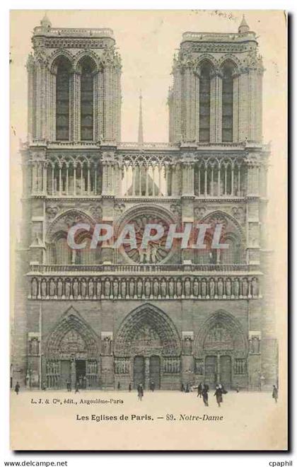 CPA Les Eglise de Paris Notre Dame