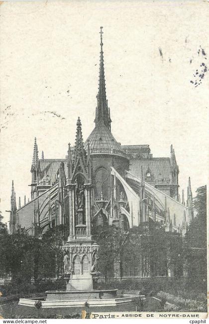 CPA Paris Abside de Notre Dame