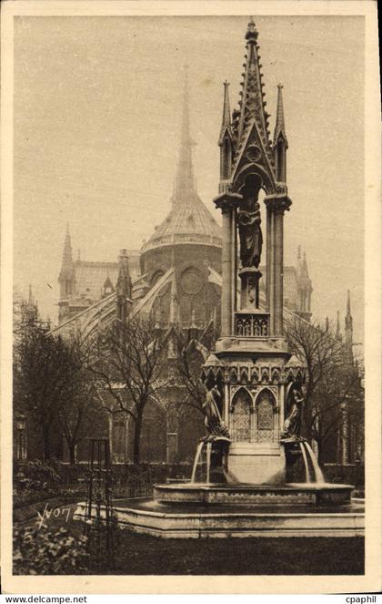 CPA Paris L'Abside de Notre Dame