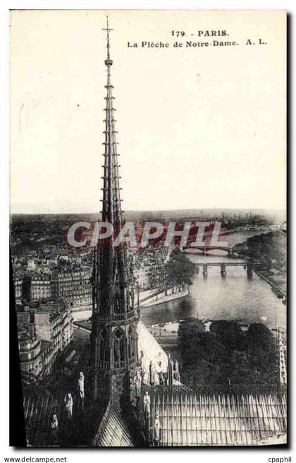 CPA Paris La Fleche de Notre Dame